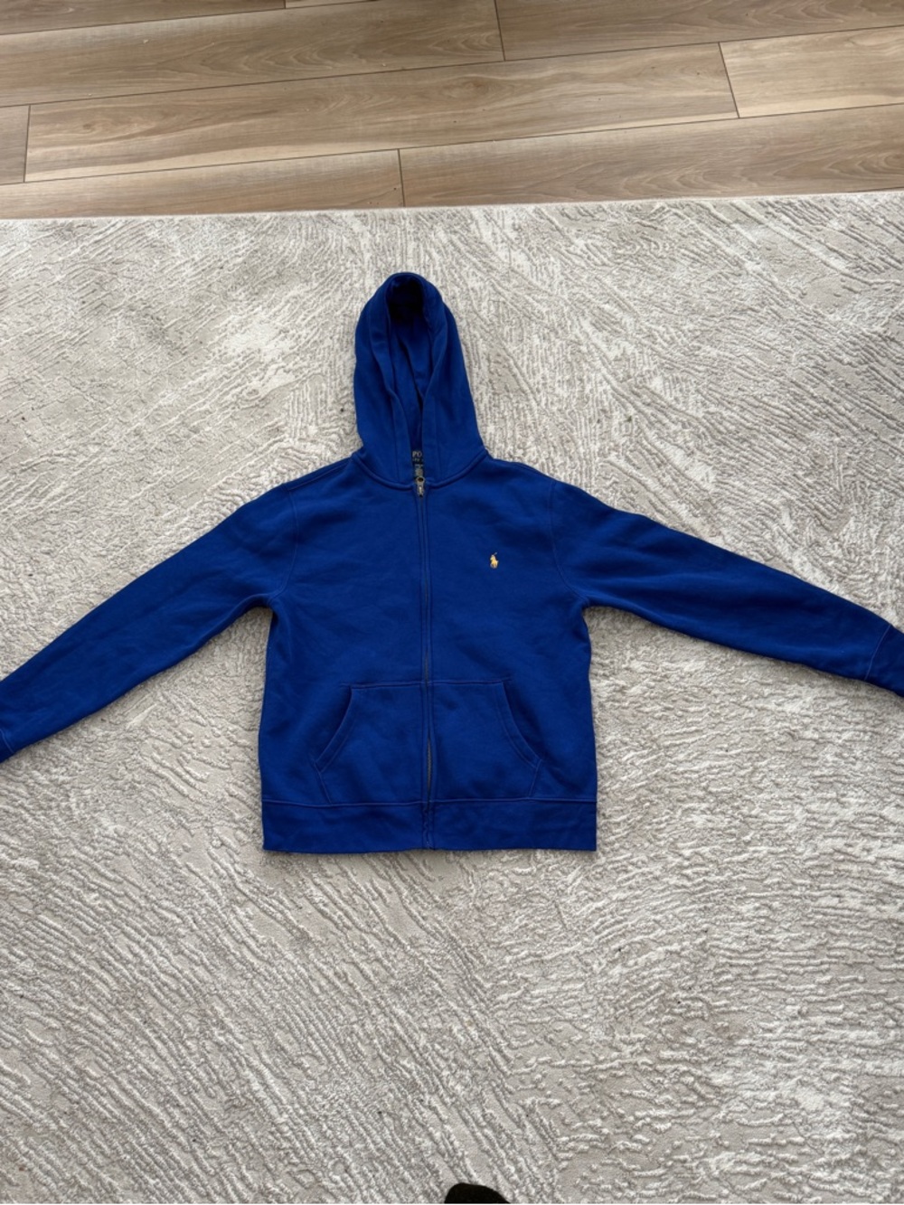 Polo by Ralph Lauren Boys Royal Blue Zip-Up Hoodie